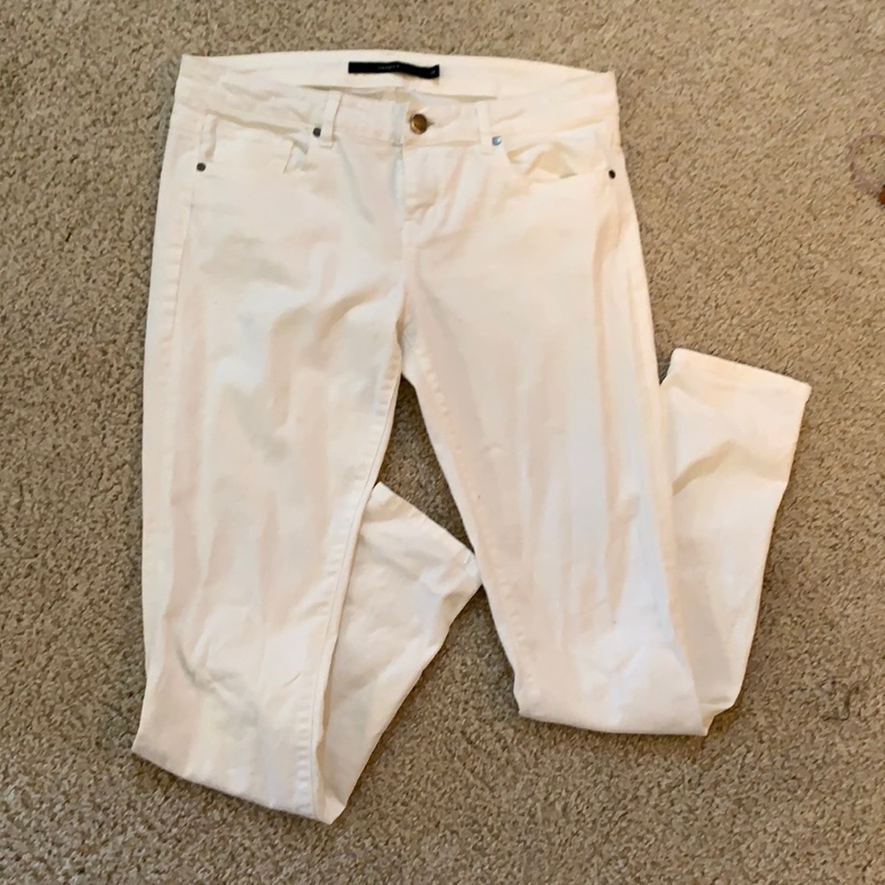 Harper skinny white jeans